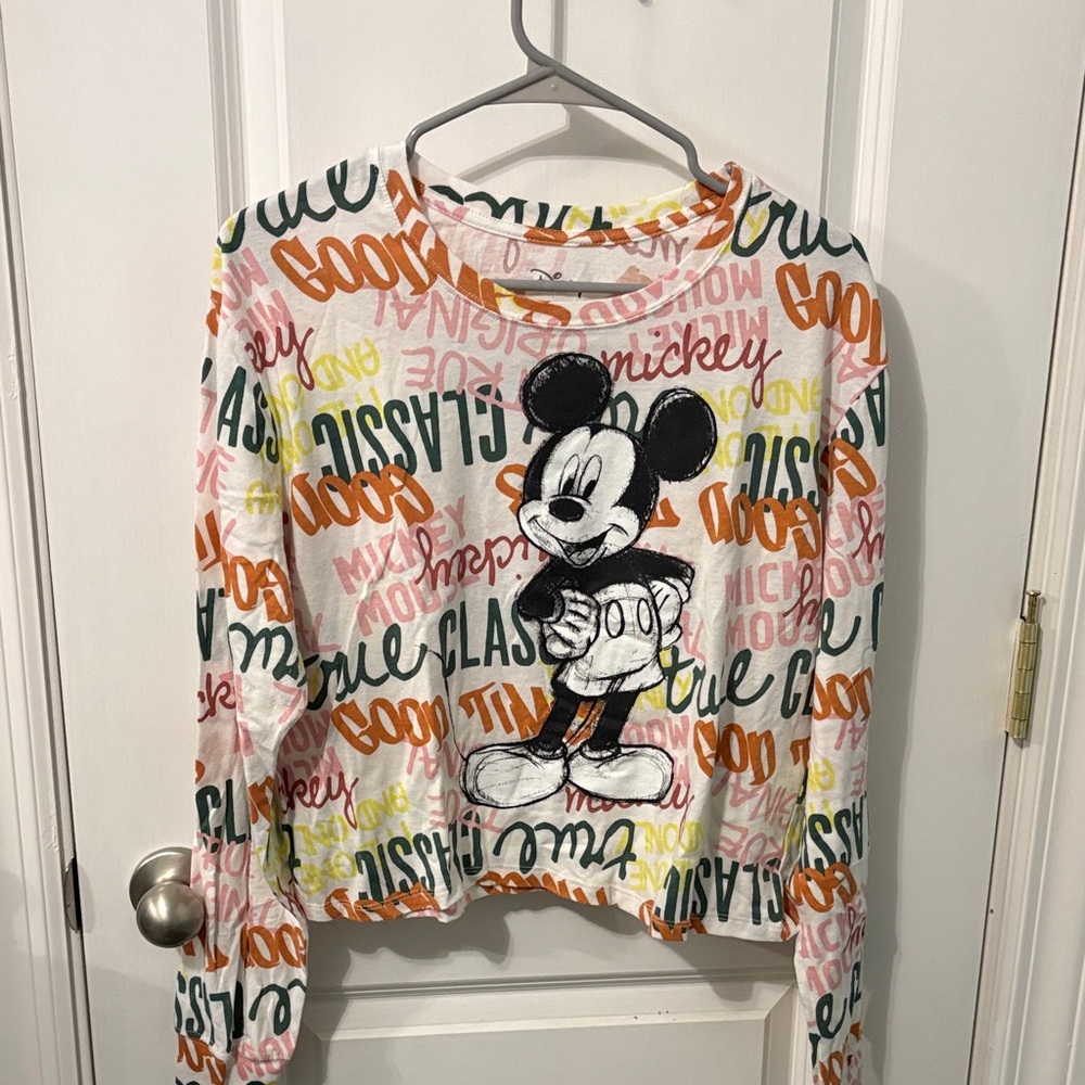 Disney Mickey Mouse Multicolor Crop Top